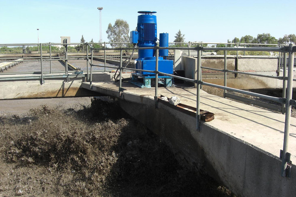Los robustos reductores de NORD garantizan el buen funcionamiento de la planta de tratamiento de aguas residuales en Túnez